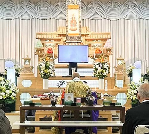 南多摩斎場での家族葬の葬儀参考イメージ